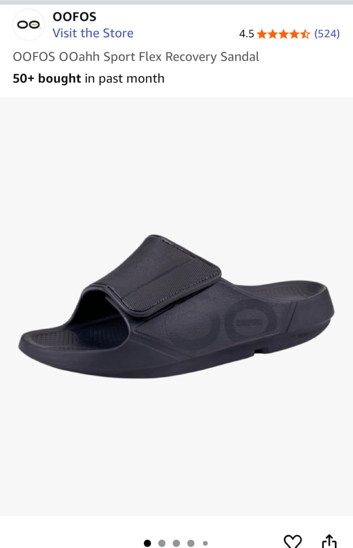 OOFOS OOahh Sport Flex Recovery Sandal customer photo 2