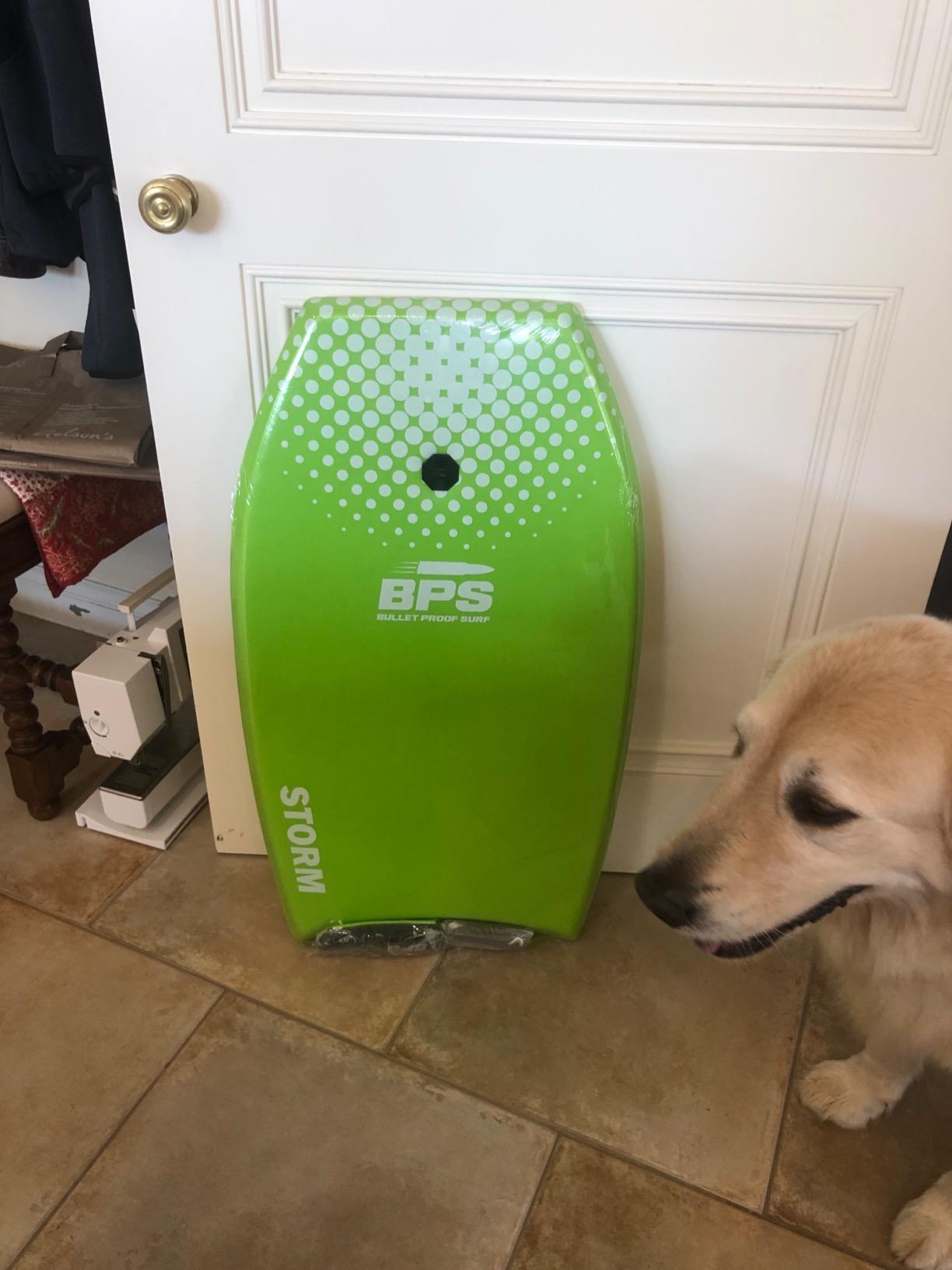 BPS 'Storm' Bodyboard with Premium Coiled Leash - Lightweight with EPS Core, Durable for All Wave Conditions customer photo 2