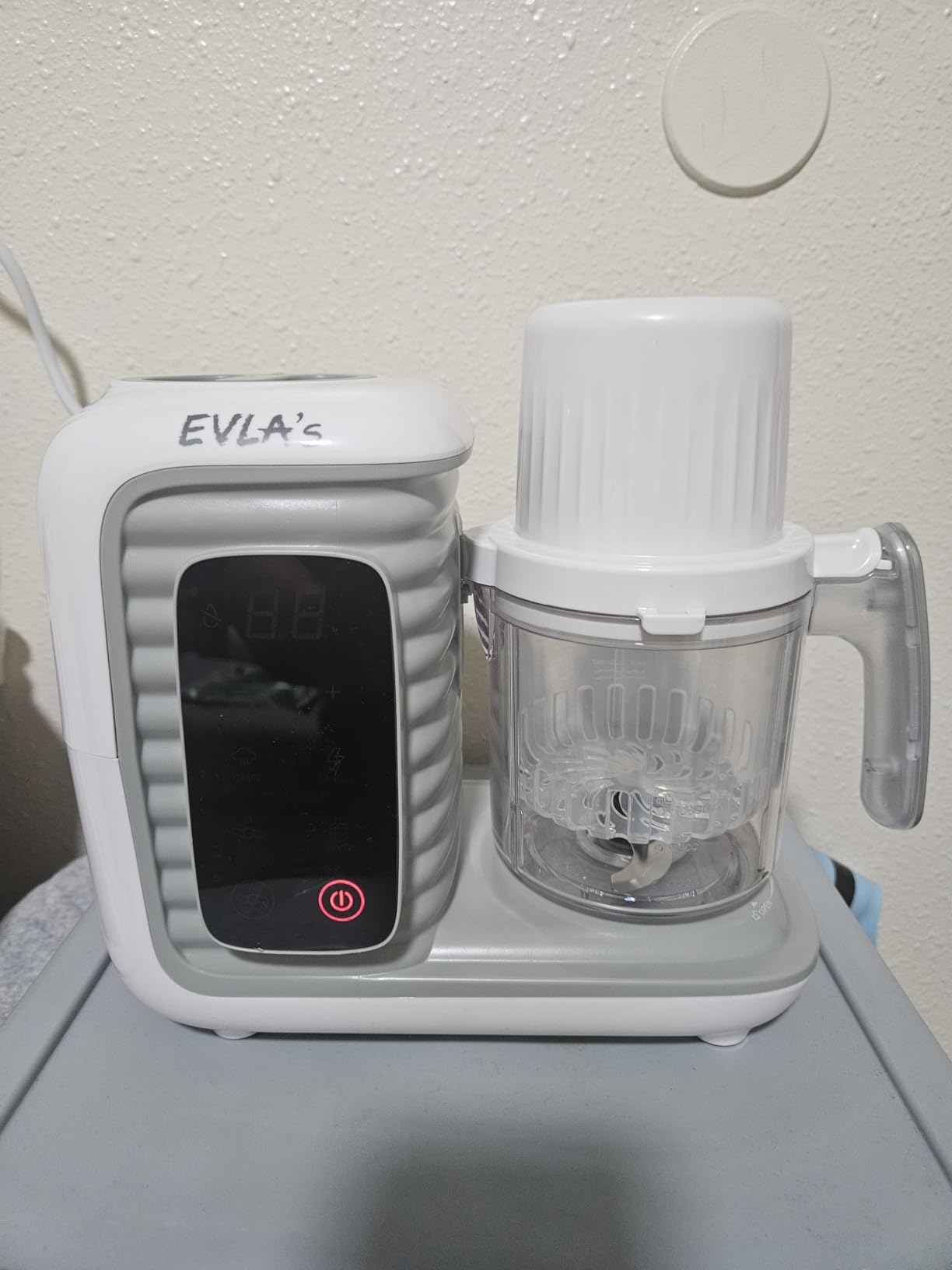 EVLA'S Baby Food Maker, Steamer, Blender, Baby Food Processor, White customer photo 2