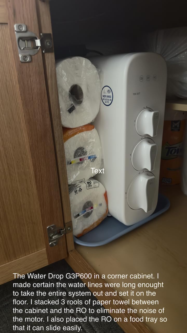 Waterdrop G3P600 Tankless Reverse Osmosis Water Filter System, 600 GPD customer photo 1