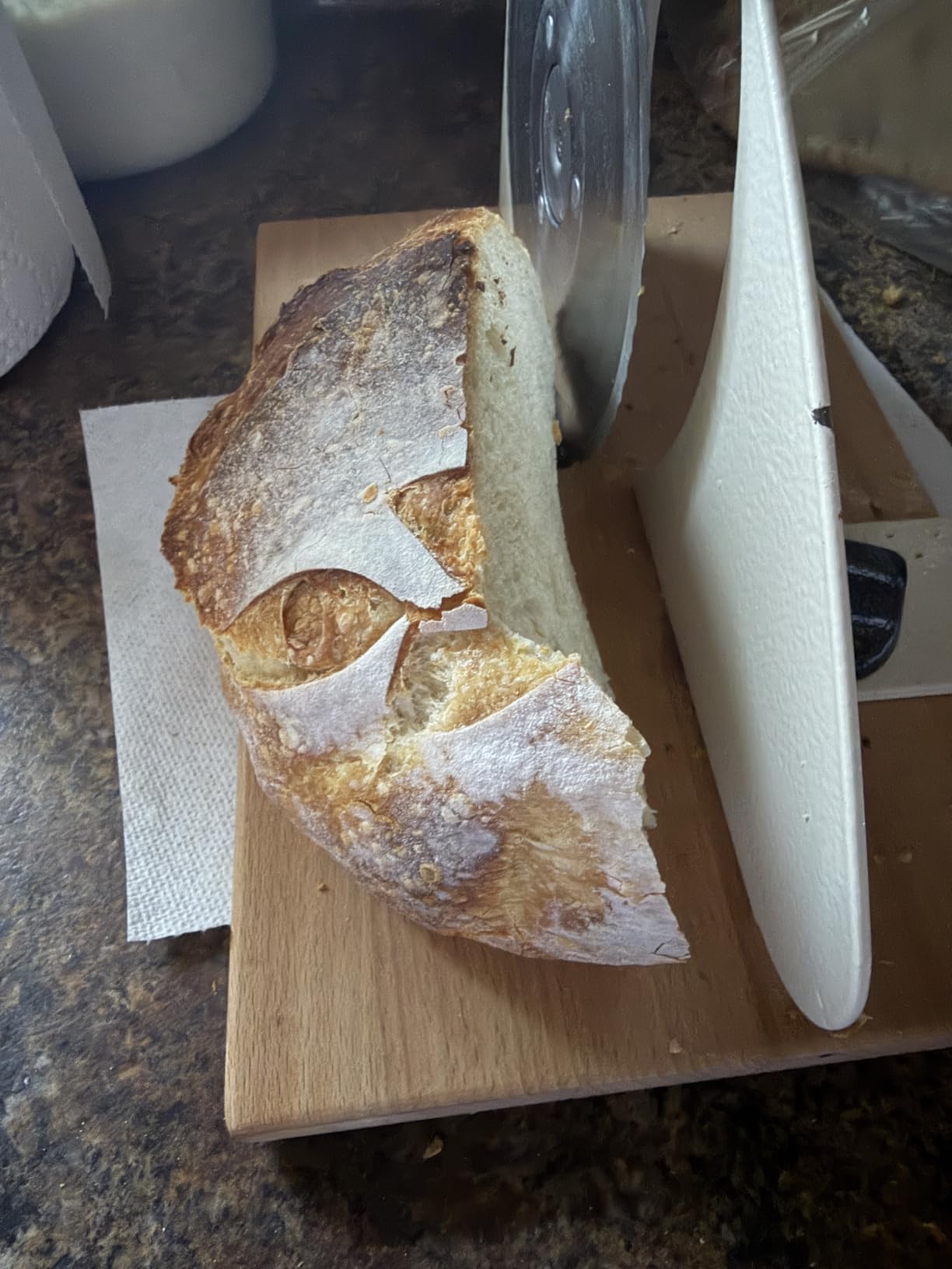 Zassenhaus Original Classic Adjustable Bread Slicer for Uniform Slices - Bread Slicer for Homemade Bread - 18/8 Stainless Steel Blade Sourdough Cutter customer photo 2