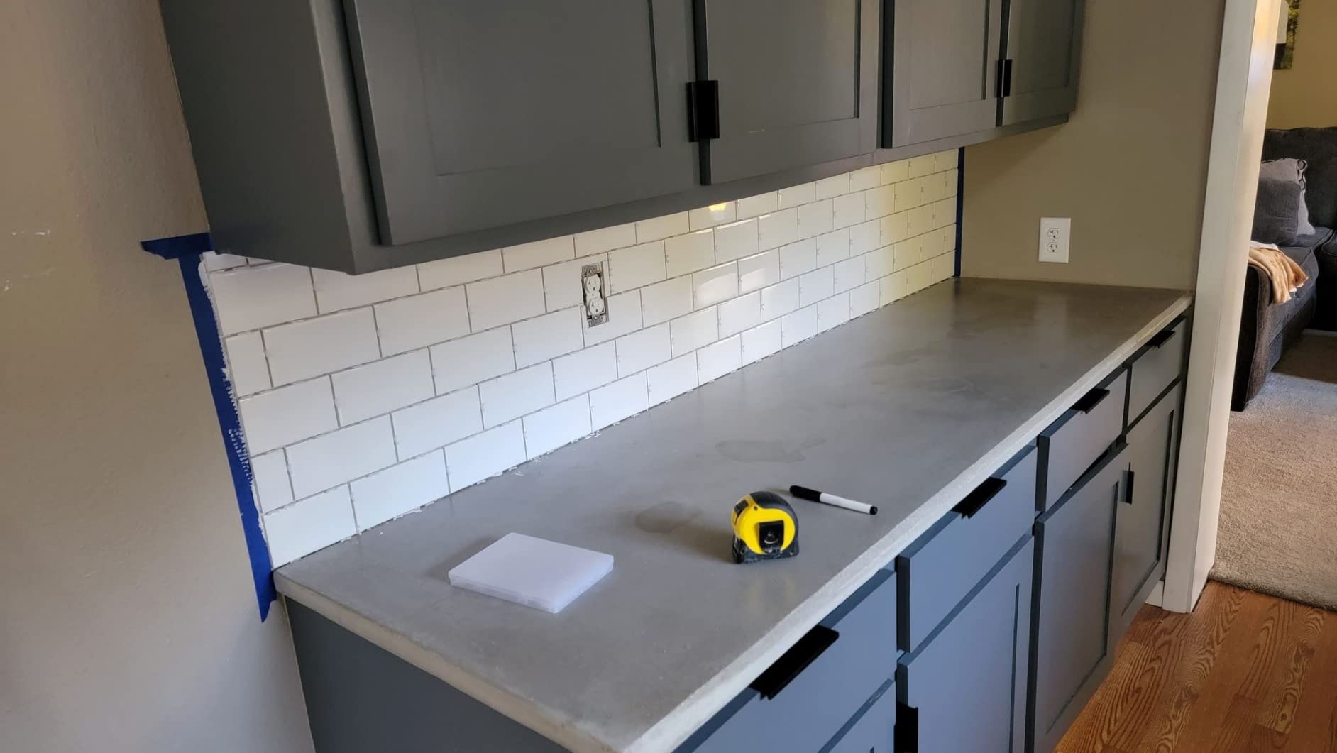White Glossy Ceramic Subway Tile 3x6 Wall Backsplash Made in USA (Full Box 100 Pieces) customer photo 1