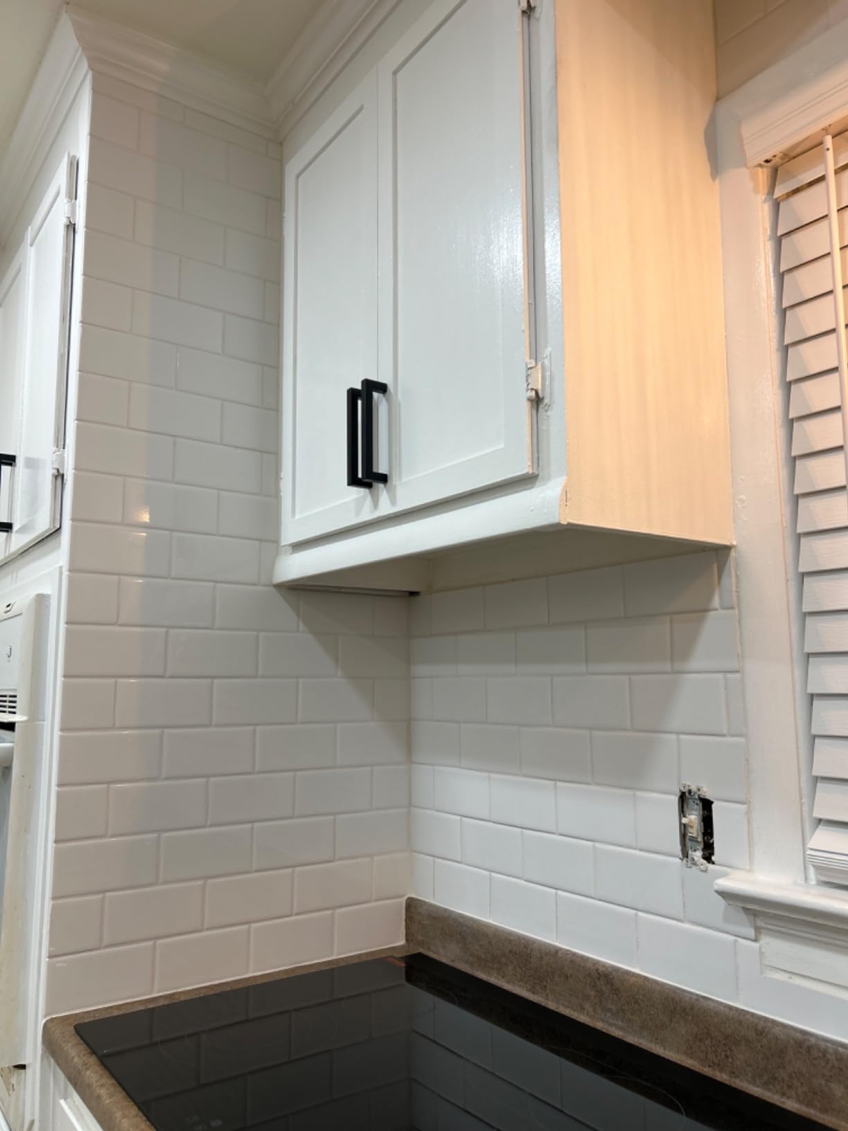 White Glossy Ceramic Subway Tile 3x6 Wall Backsplash Made in USA (Full Box 100 Pieces) customer photo 2