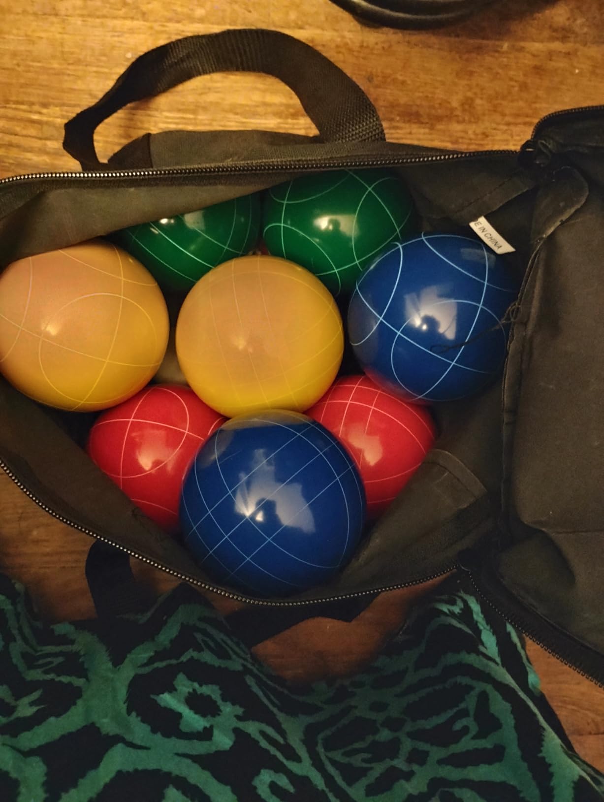 ropoda 90mm Bocce Ball Set with 8 Polyresin Balls, Pallino, Case and Measuring Rope for Backyard/Lawn/Beach/Outdoor customer photo 1