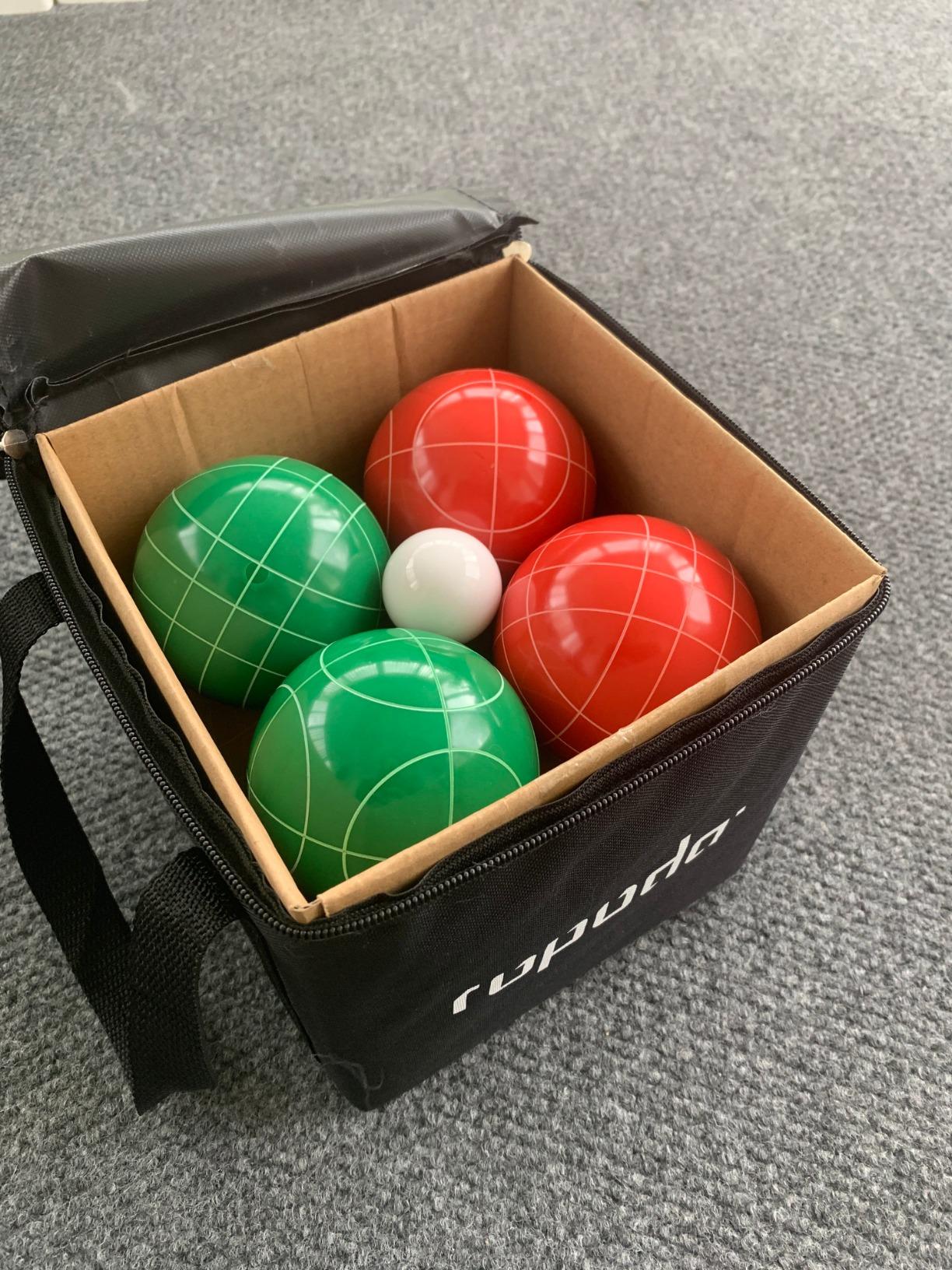 ropoda 90mm Bocce Ball Set with 8 Polyresin Balls, Pallino, Case and Measuring Rope for Backyard/Lawn/Beach/Outdoor customer photo 2