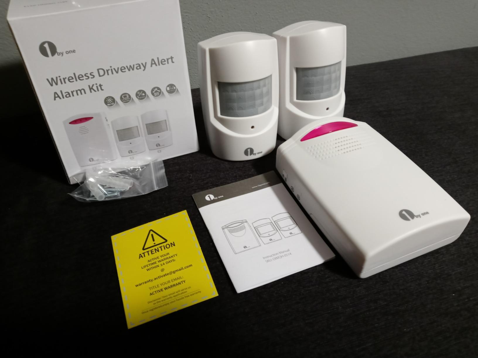 1byone Driveway Alarm Wireless Outside, 1 Receiver 2 Infrared Sensors customer photo 1