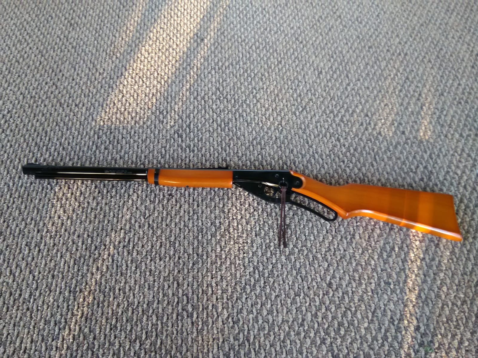 Daisy Red Ryder 1938 .177 BB Rifle- Wood Stock- Lever-Action | Real Wood Stock Craftsmanship - Smooth Classic Lever-Action Pump - Ramped Rear Sight Adjusts Easily customer photo 1