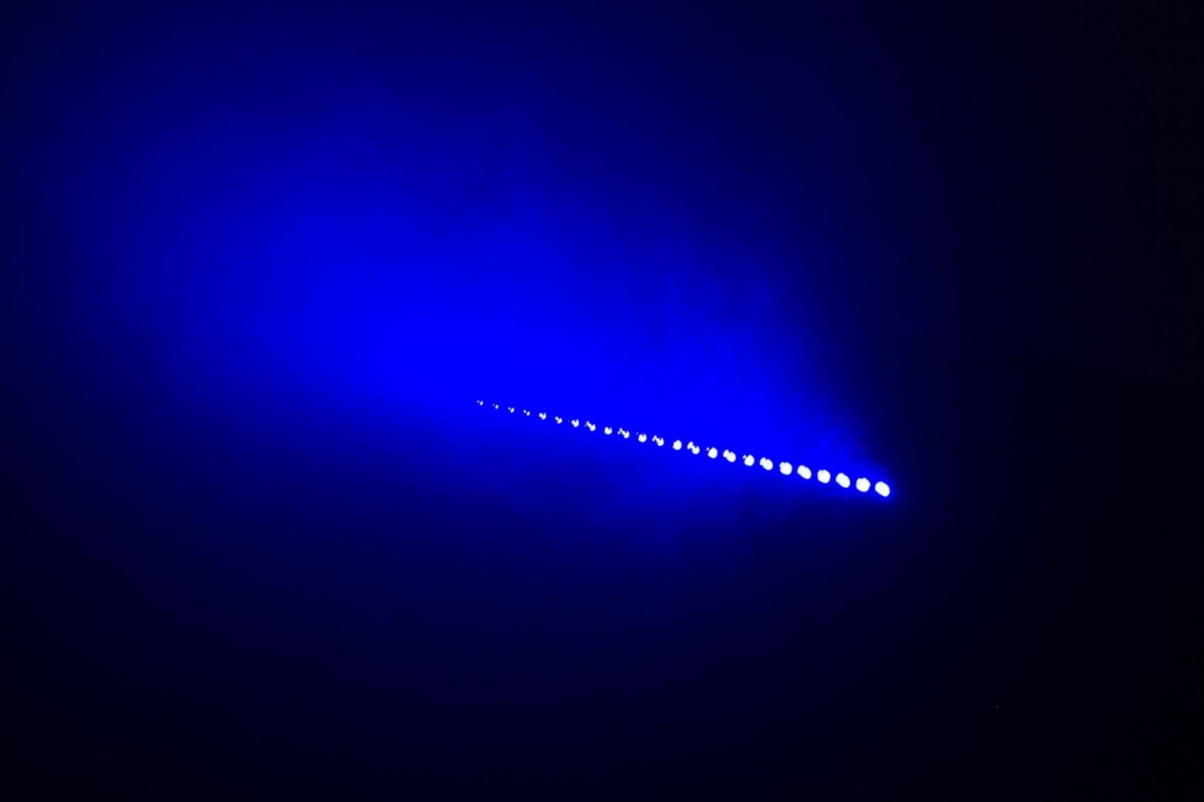 LED Stage Wash Light Bar: RGB+Amber 4IN1 24LEDs Color Chasing - Wash Lighting Effects - DMX Sound Activated Control by DJ Party Planner - Uplights for Events Wedding Music Show Stage Band Performance customer photo 1