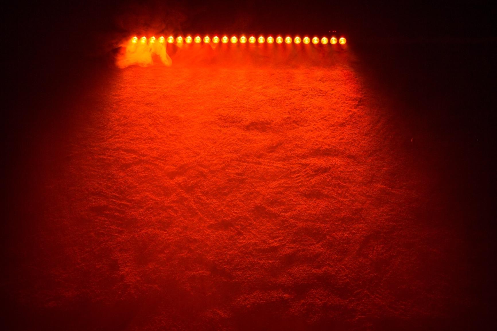 LED Stage Wash Light Bar: RGB+Amber 4IN1 24LEDs Color Chasing - Wash Lighting Effects - DMX Sound Activated Control by DJ Party Planner - Uplights for Events Wedding Music Show Stage Band Performance customer photo 2