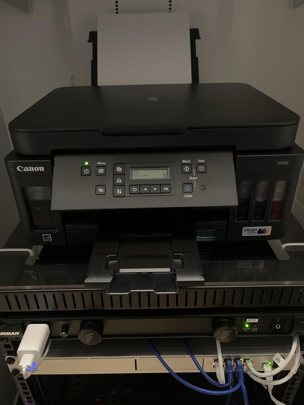 Canon PIXMA G6020 All-in-One Supertank Wireless (Megatank) Printer, Copier and Scan with Mobile Printing, Black, Works with Alexa customer photo 2