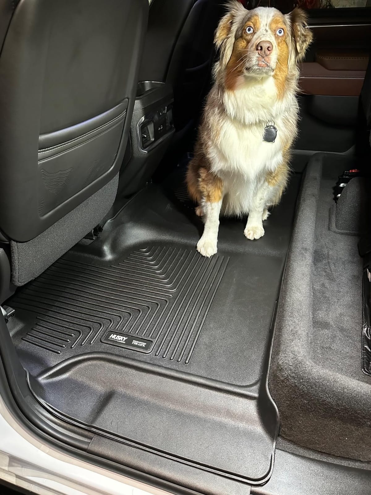 Husky Liners X-act Contour Floor Mats | Fits 2019-2026 Chevrolet Silverado & GMC Sierra 1500 & 2020-2026 Silv./Sierra 2500/3500 Crew CAB ONLY w/underseat strg | Front & 2nd Row, 3-pc Black - 54208 customer photo 2