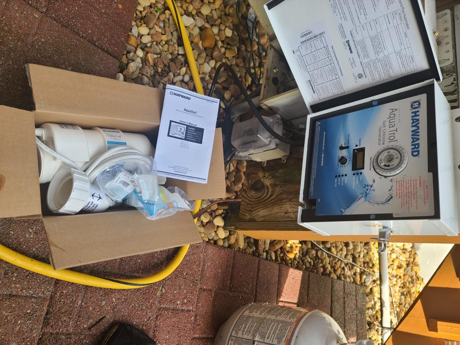 Hayward AquaTrol Salt Chlorine Generator for Above Ground Pools 18K Gallons | W3AQ-TROL-RJ Swimming Pool Chlorine Generator System for Above-Ground Pools | Pool Chlorinator Includes Return Jet Fittings customer photo 2
