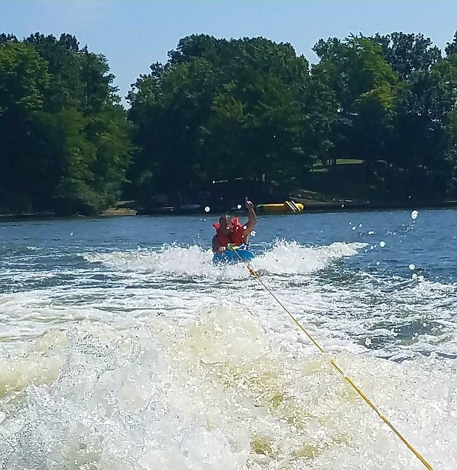 ZUP You Got This 260 Board and Handle Combo with EVA Foam Padding, All-in-One Kneeboard, Wakeboard, Wakeskate, and Wakesurf Board for Kids, Teens, and Adults, 51.7