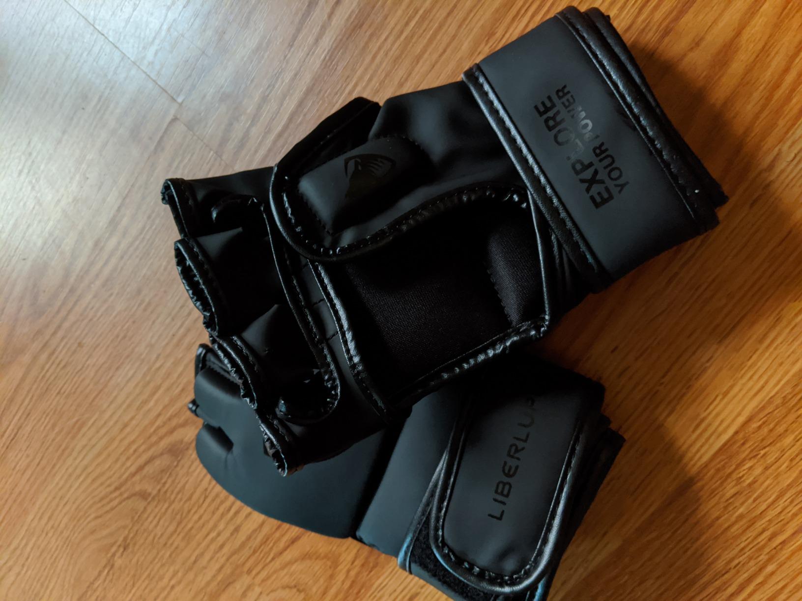 LIBERLUPUS MMA Gloves Sparring for Men- Open Palm Training Gloves for Grappling, Kickboxing, Muay Thai, Youth Self-Defense, Heavy Bag Workouts - Durable Synthetic Leather customer photo 1