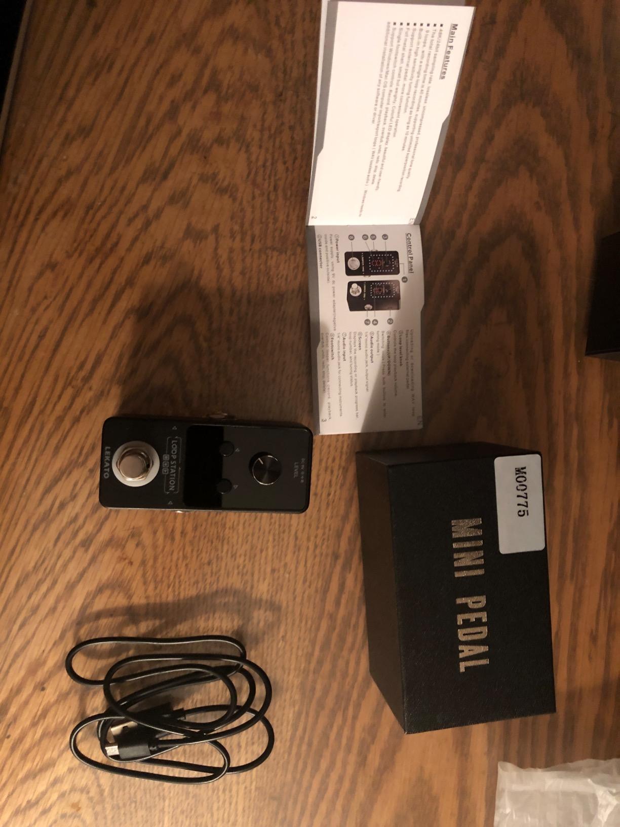 LEKATO Looper Guitar Pedal Guitar Loop Pedal Tuner Pedal 9 Loops 40 Minutes Record Time Unlimited Overdubs for Electric Guitar Bass (Black) customer photo 1