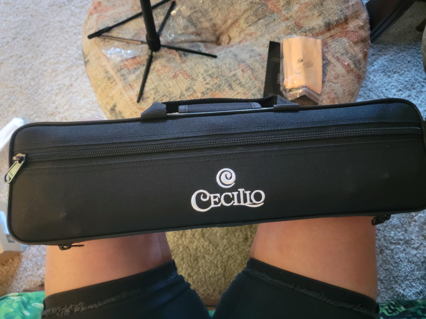 Cecilio Closed Hole C Flute - Musical Instrument, Beginner/Intermediate Flute in Band & Orchestra, Nickel customer photo 2