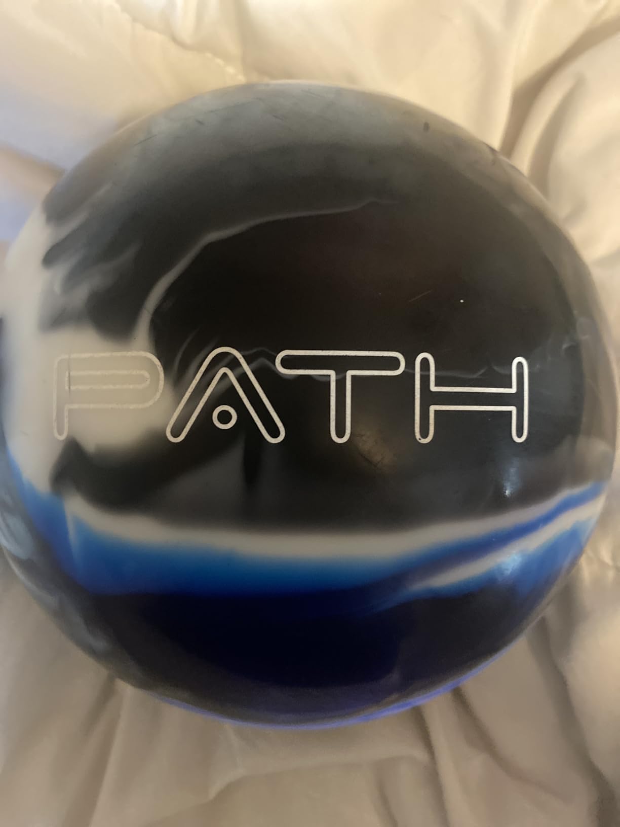 Pyramid Path Polyester Bowling Ball | Customizable with Basic Drilling Options - Great for Spare Shooting, League, Recreational, Straight Bowlers customer photo 1