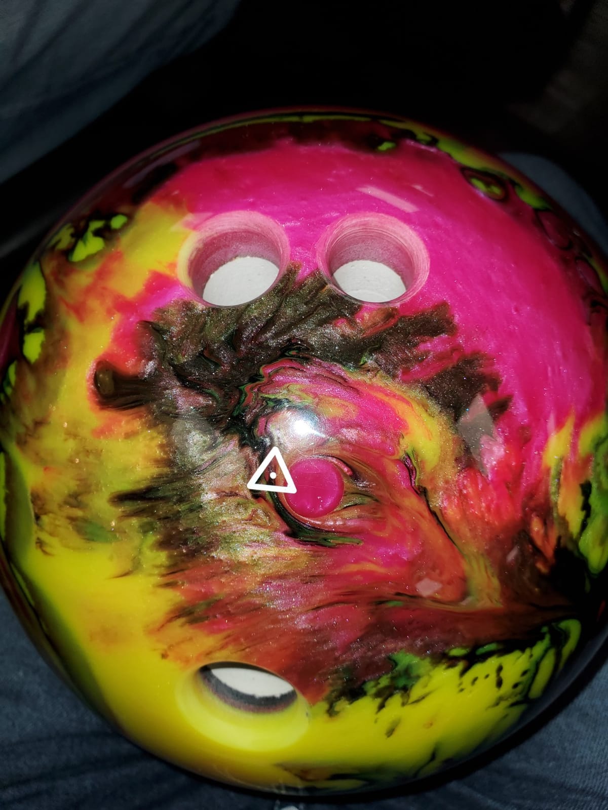 Pyramid Path Polyester Bowling Ball | Customizable with Basic Drilling Options - Great for Spare Shooting, League, Recreational, Straight Bowlers customer photo 2