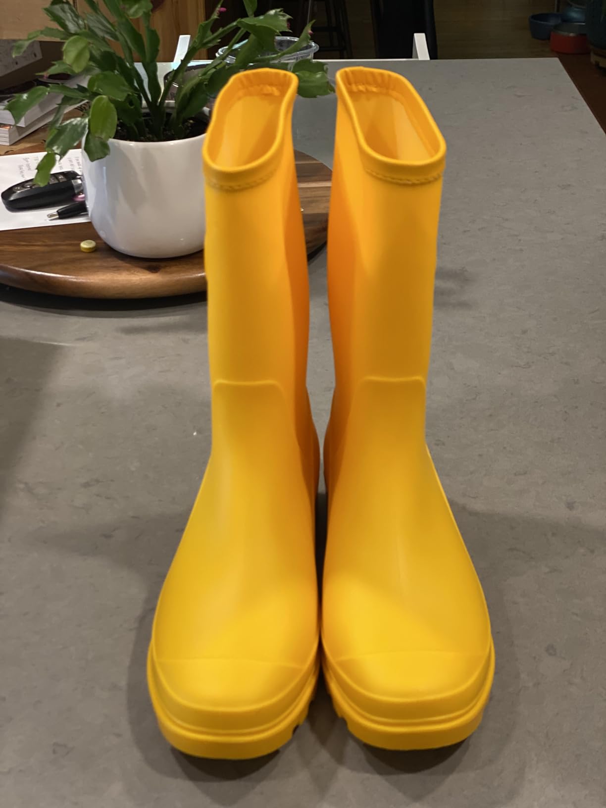 Evshine Women's Mid Calf Rain Boots Waterproof Garden Wellies with Buckle | Lightweight, Non-Slip, Ideal for Gardening, Farm Work, Rainy Days, Comfort Fit customer photo 2