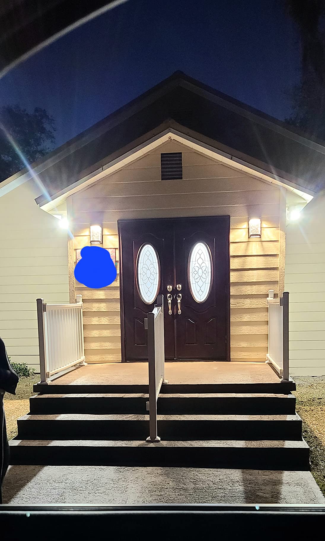 Fiberglass Double-Open Doors, Dark Mahogany Finish, Quick Install, Heavy Duty for House Entry (Left-Hand, 36