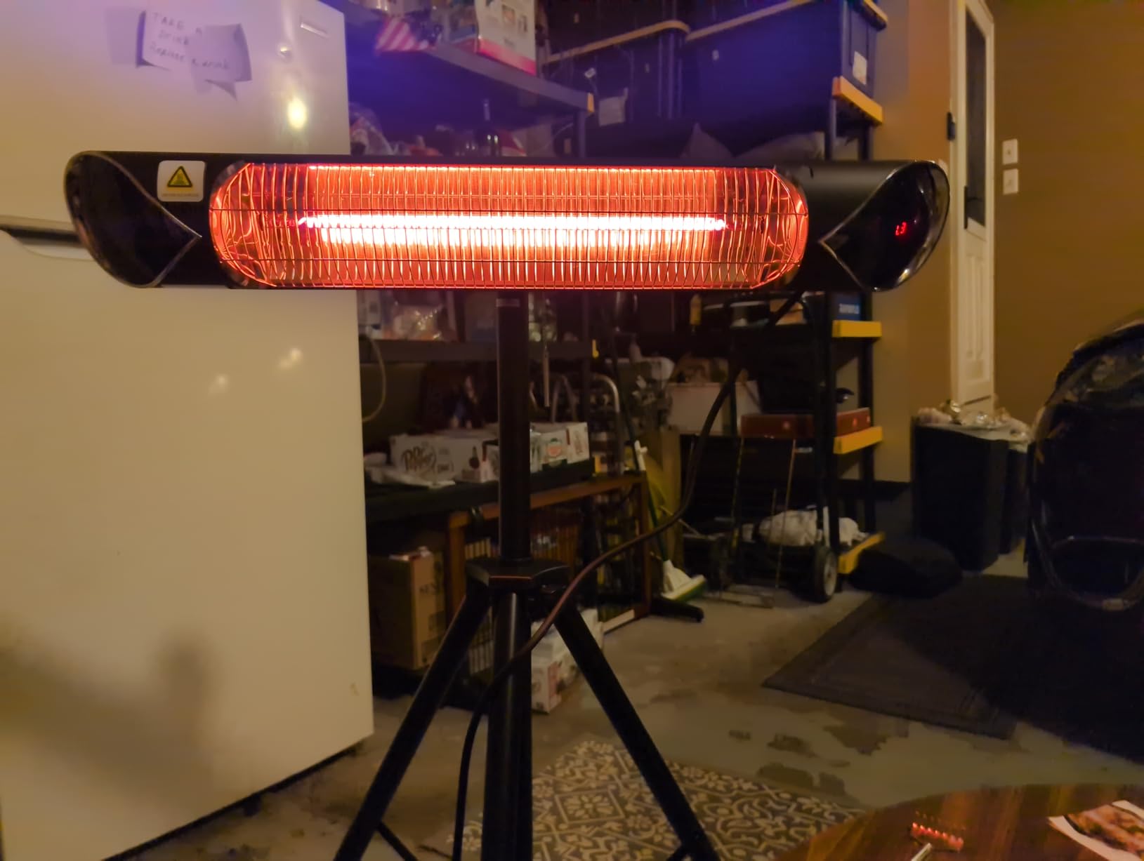 Briza Infrared Electric Patio Heater - Indoor/Outdoor Heater - Portable Wall/Garage Heater - 1500W customer photo 1