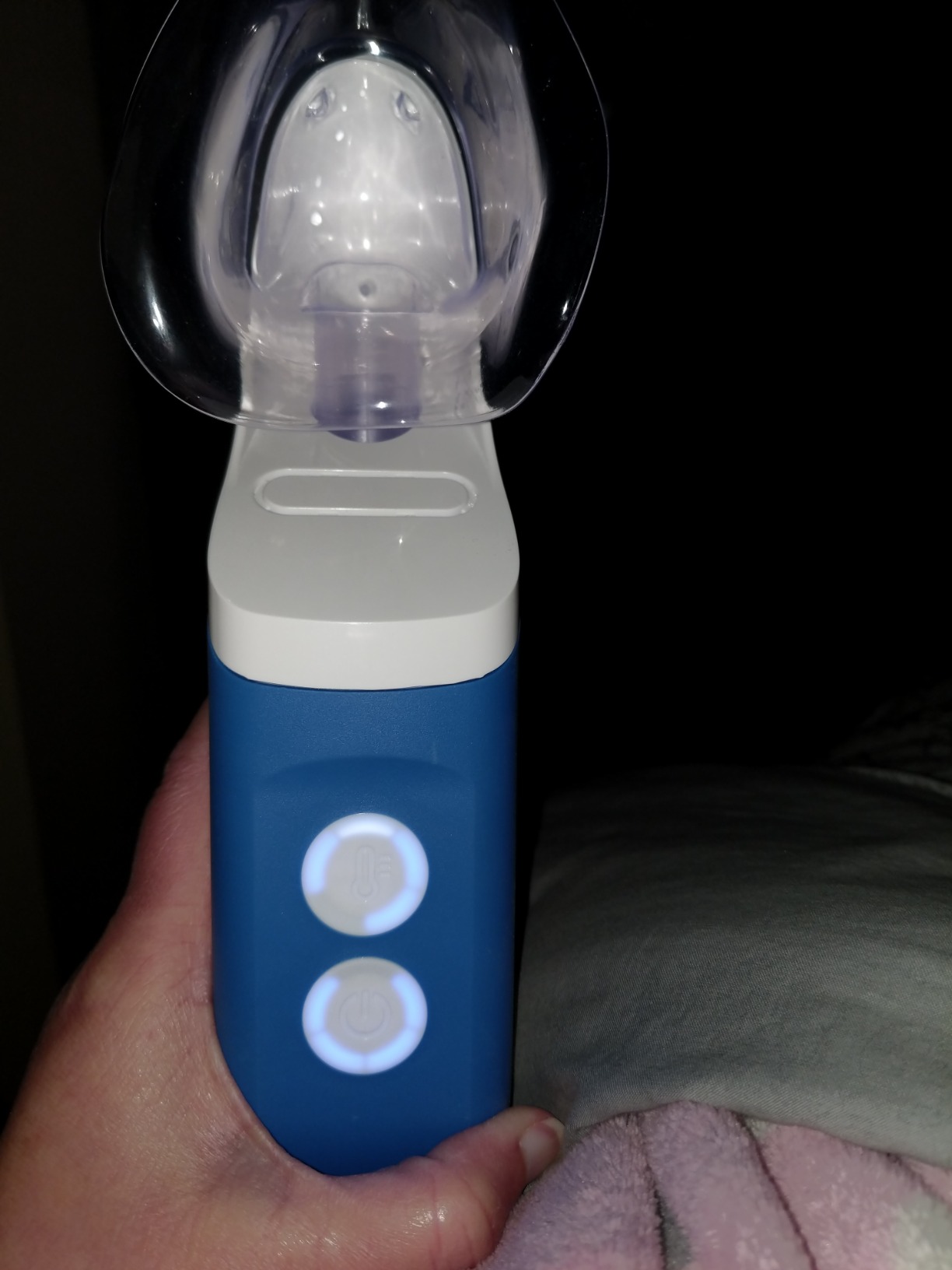 Mypurmist Free Cordless Steam & Sinus Inhaler Essential Kit | Cordless steam inhaler for sinus comfort, congestion support, cold season use, and vocal steamer for singers. customer photo 2