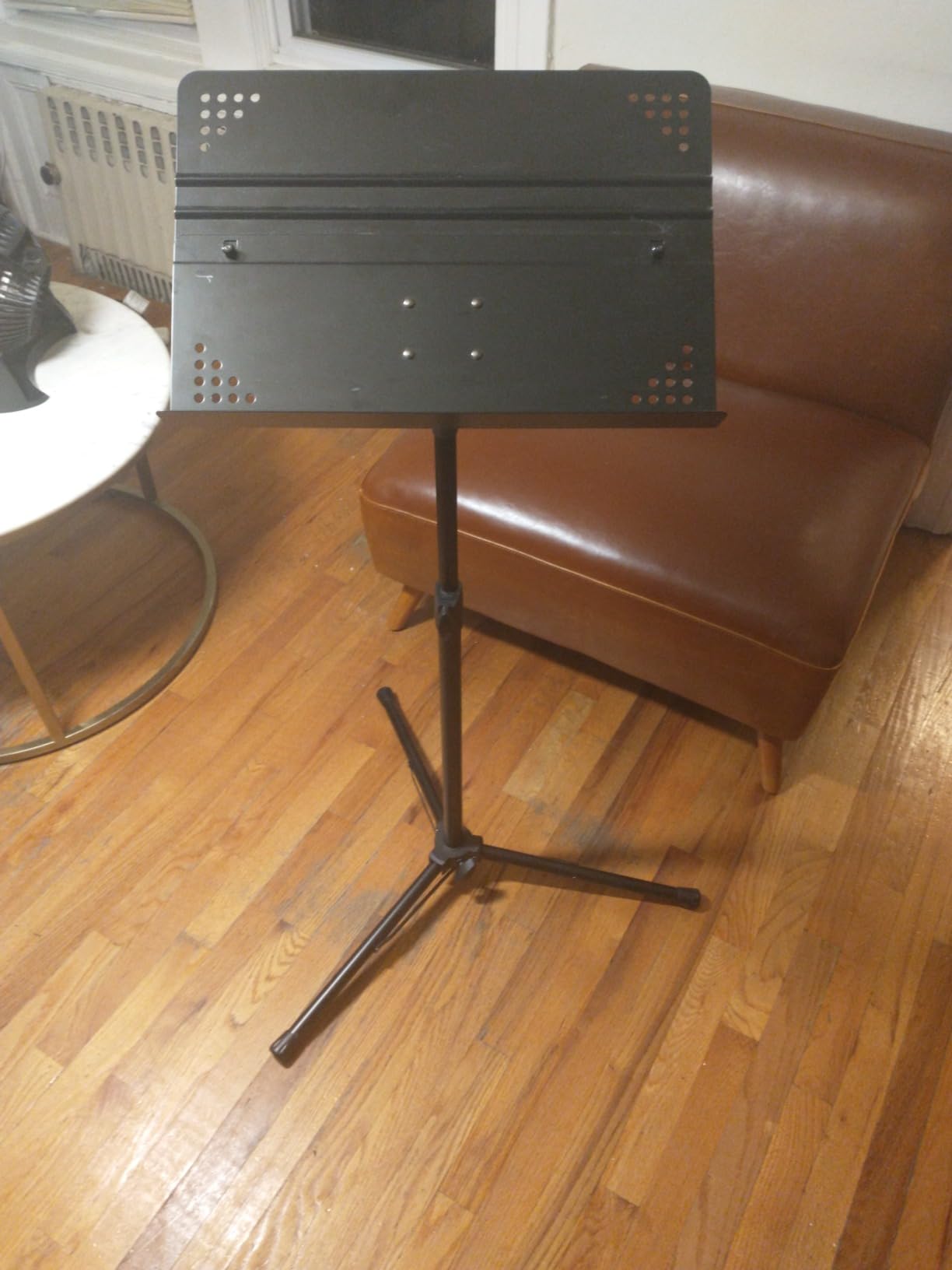 Amazon Basics Adjustable Folding Sheet Music Stand for School Music Program customer photo 2