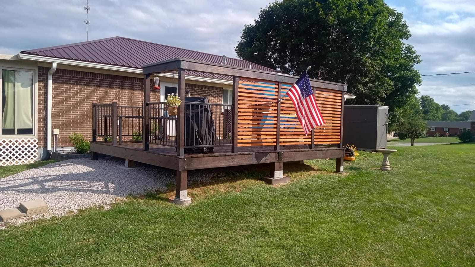 Weatherables 36 in. H x 8 ft. W Stanford Deck Railing Kit - Aluminum Porch & Balcony Railing Kit with Black Powder-Coated Finish, Adjustable Outdoor Hand Rail System customer photo 1