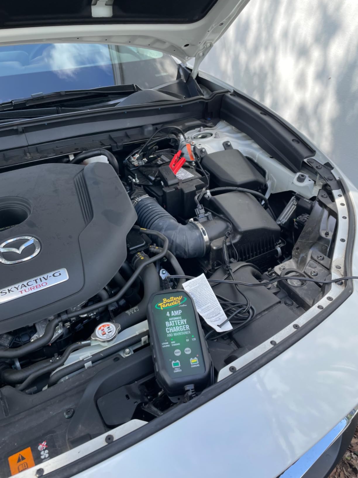 Battery Tender 4 AMP Battery Charger and Maintainer - Automotive Switchable 12V or 6V Smart Automatic for Cars SUVs and Trucks - Lead Acid, AGM, Gel, & Lithium Battery Charger - 022-0209-BT-WH customer photo 1