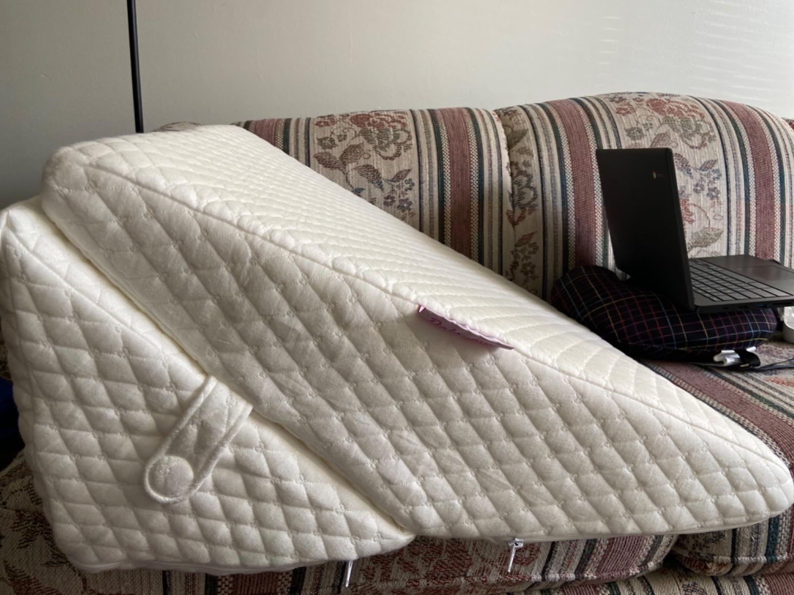 Wedge Pillow for Sleep Apnea, 12 Inch Adjustable Height Bed Wedge Pillow for Chronic Pain, Handicapped Individuals, and Long Term Care and Positioning customer photo 1
