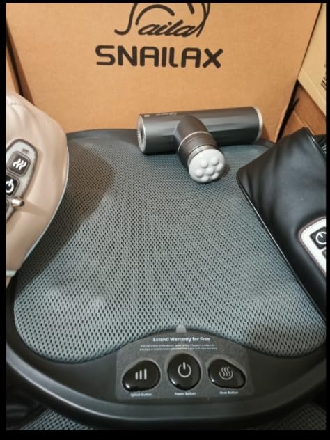 Snailax Shiatsu Foot Massager with Heat, Washable Cover Kneading Foot & Back Massager, Heated Feet Warmer, Electric Feet Massager Machine for Plantar Fasciitis customer photo 2