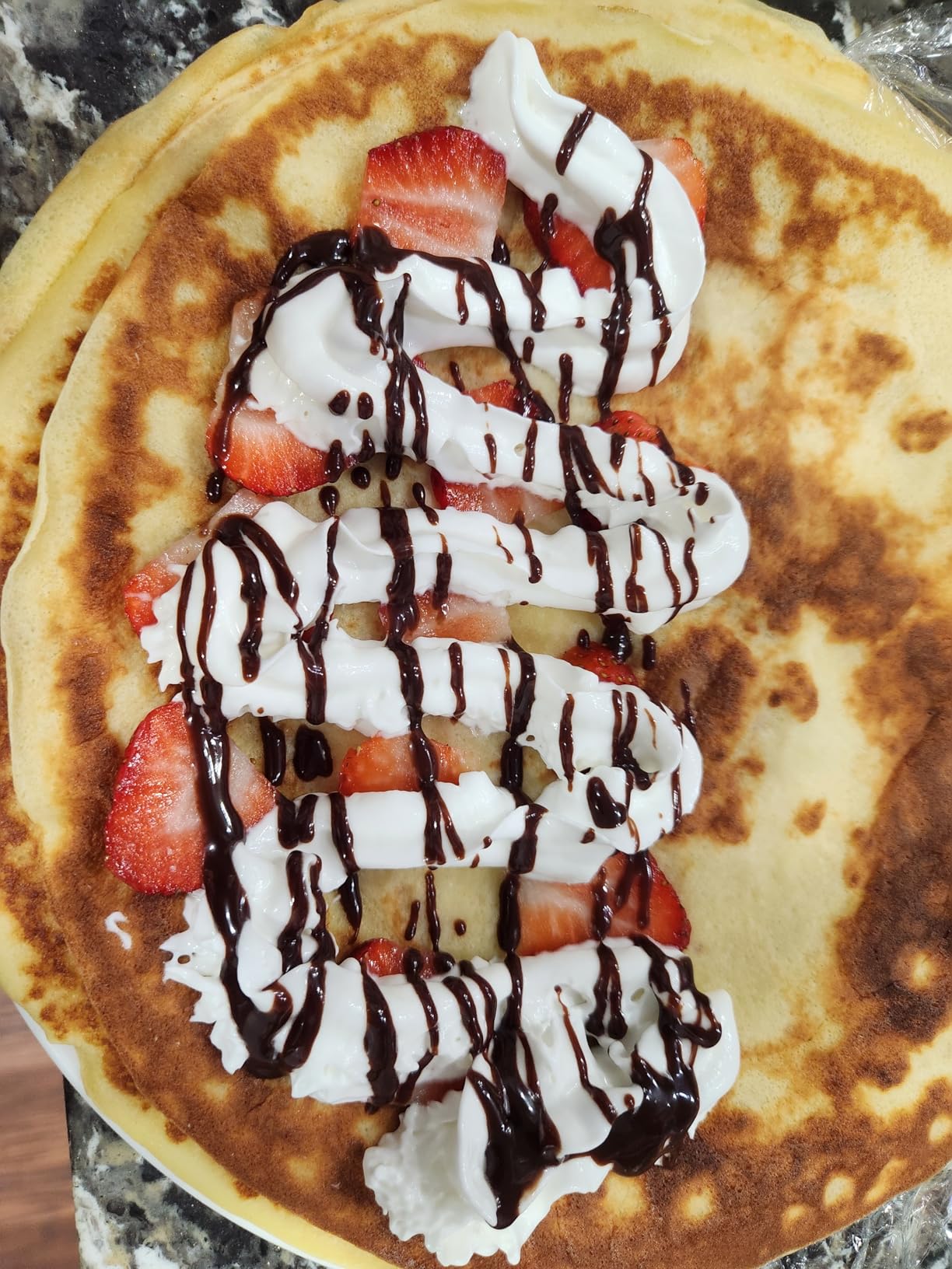 Health and Home Crepe Maker - 13 Inch Crepe Maker & Electric Griddle & Non-stick Pancake Maker-Crepe Pan (Silver-A) customer photo 2