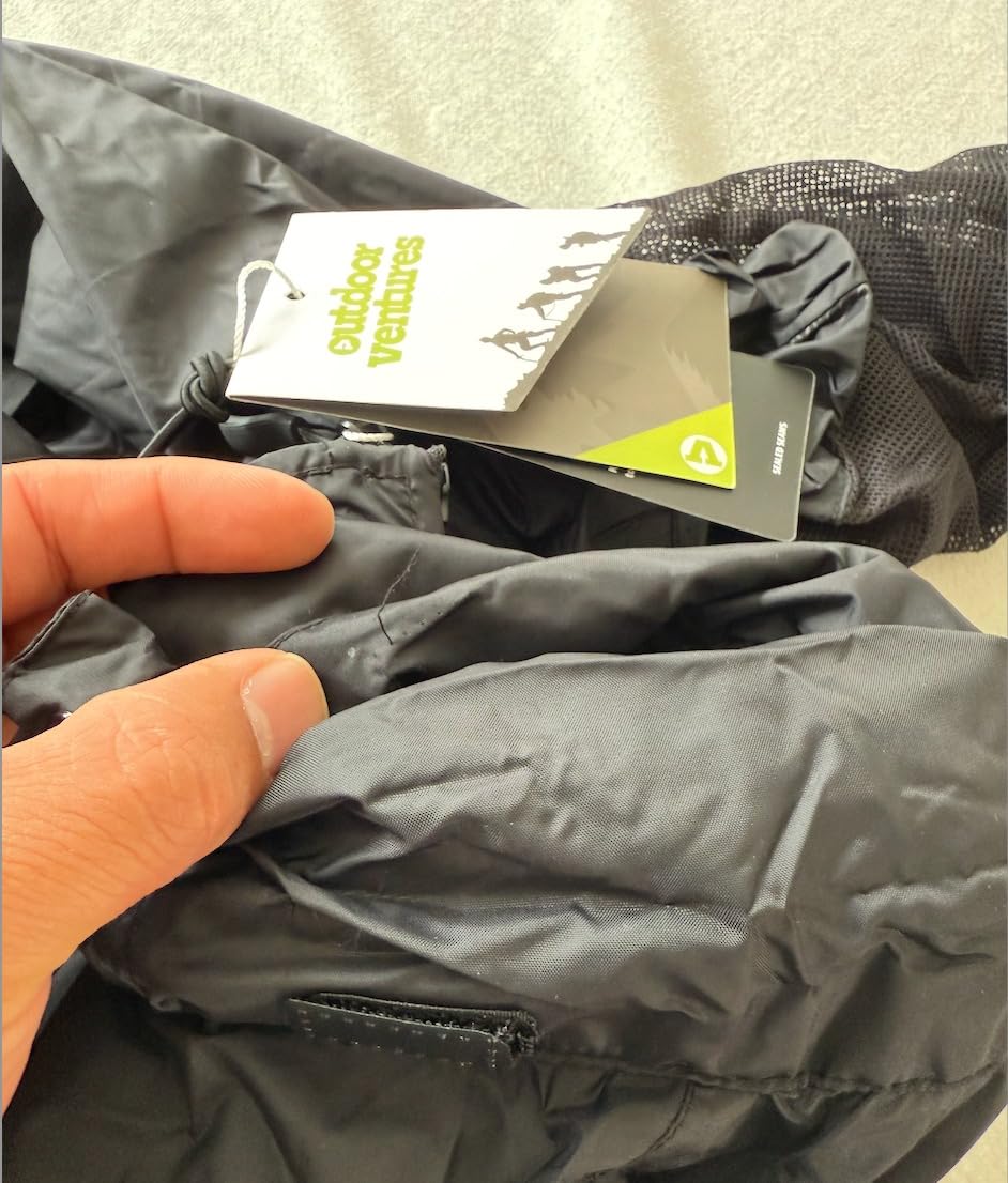 Outdoor Ventures Men's Rain Jacket Waterproof Lightweight Packable Rain Shell Raincoat with Hood for Golf Hiking Travel customer photo 2