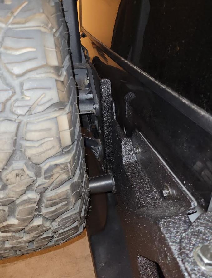 Tyger Auto TG-TR8J84078 Oversize Tire Carrier Kit Compatible with 2007-2018 Jeep Wrangler JK (Not for JL) | Textured Black Fits up to 37inch Spare Tire customer photo 2