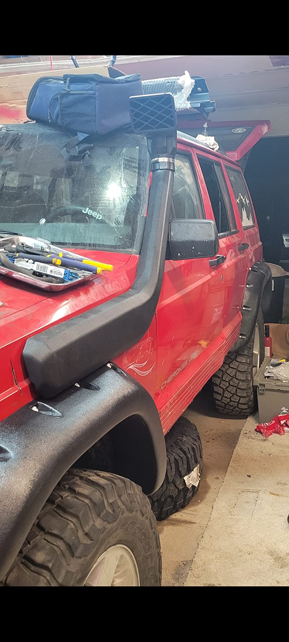 Anbull Compatible with Jeep Cherokee XJ Snorkel Kit | Replacement for Jeep Cherokee XJ 1984-2001 Petrol AMCI6 4.0L-I6 customer photo 1
