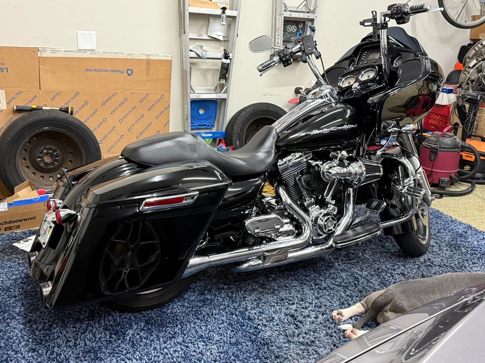 TCMT Motorcycle Hard Saddle bags with Liners Carpet Insert Fit For 2014-2024 Harley Davidson Touring Street Road Glide Road King Electra Glide Ultra Limited FLHR FLHX Black Latches with Keys customer photo 2
