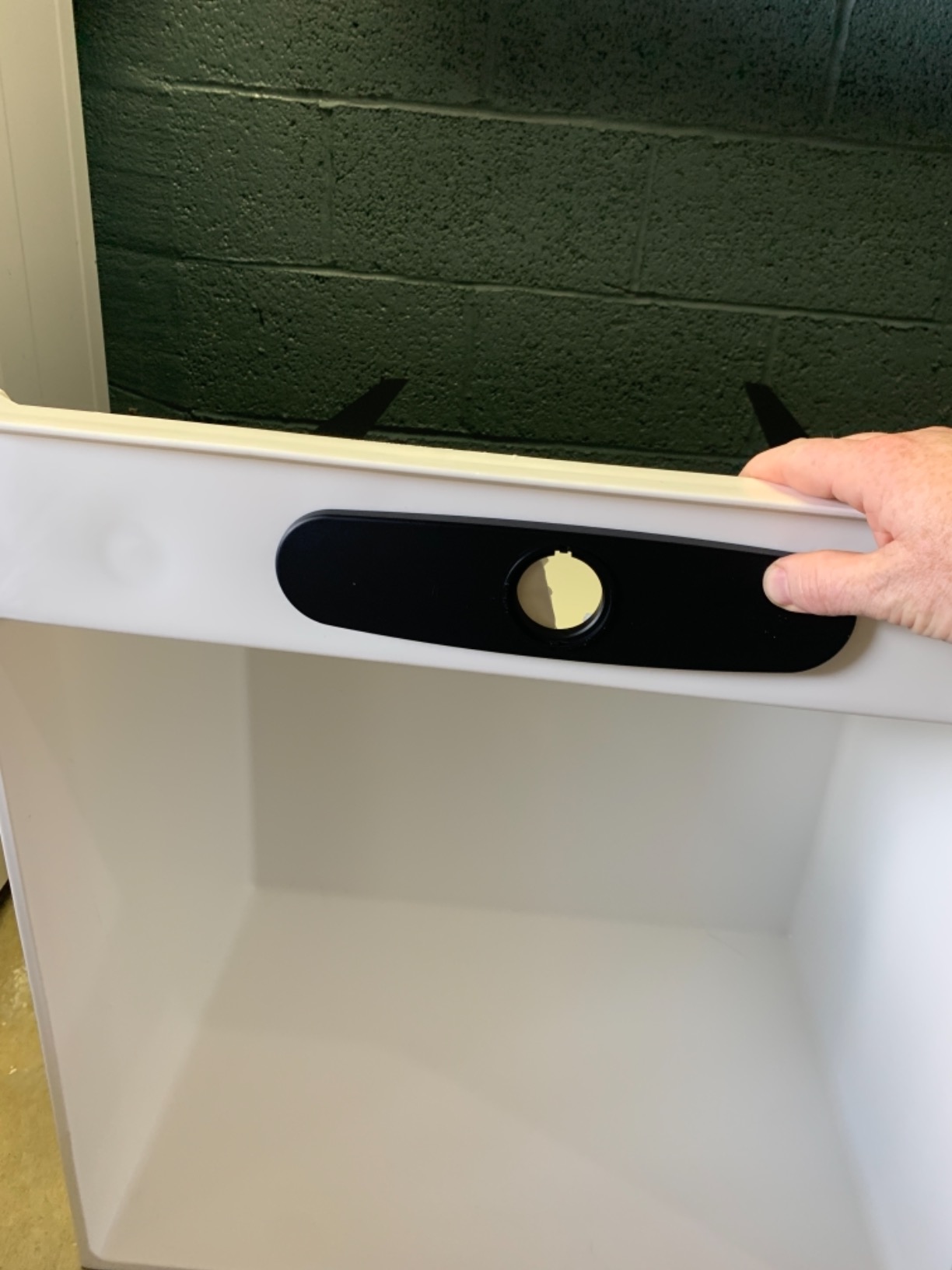 Black Utility Sink with High Arc Black Faucet by VETTA by JS Jackson Supplies, Pull Down Sprayer Spout, Heavy Duty Slop Sink for Washing Room, Basement, Shop, Free Standing Laundry Tub Deep Plastic customer photo 2