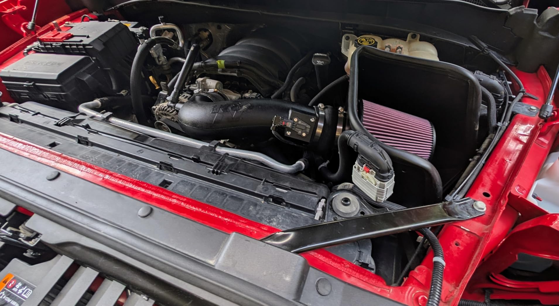 K&N Cold Air Intake System: High-Flow Air Filter, Increase Performance & Towing: Compatible with 2019-2026 Chevy/GMC/Cadillac Silverado 1500, Suburban, Tahoe, Sierra 1500, Yukon, Escalade, 63-3110 customer photo 1