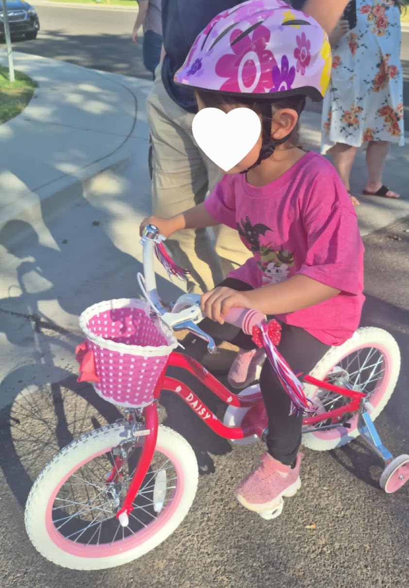 Lamsion Kids Helmet Adjustable Protective Gear Set for Ages 3-8 Girls Boys | Lightweight pink helmet & knee/elbow/wrist pads for toddlers, great for bike/scooter/skate. Ventilated & impact-resistant customer photo 1