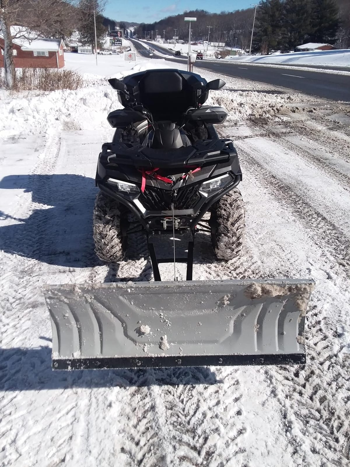 ECOTRIC ATV Snow Plow Blade Kit | Adjustable 48