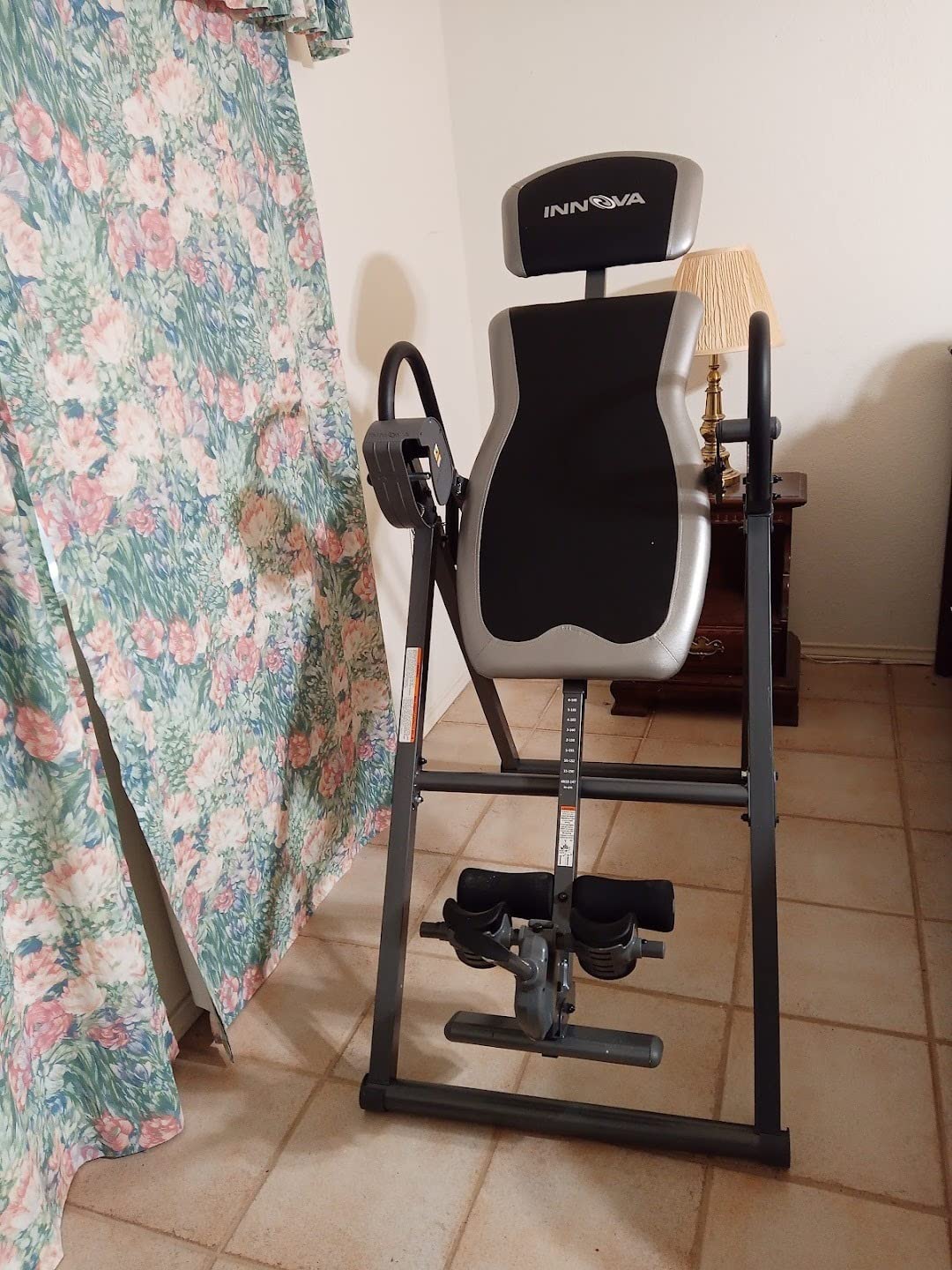Innova Health and Fitness Inversion Table with Adjustable Headrest, Reversible Ankle Holders, and 300 lb Weight Capacity customer photo 1