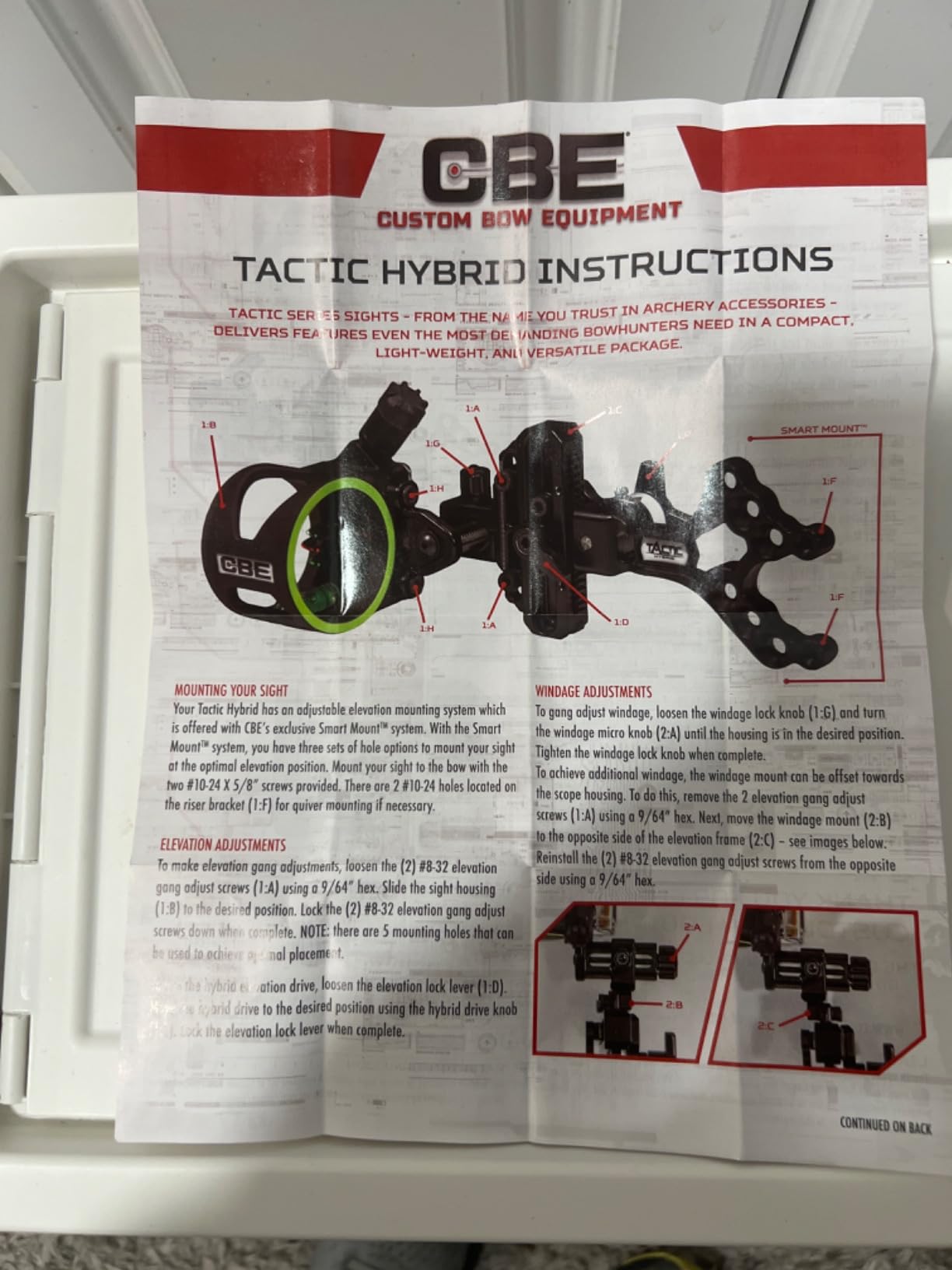 CBE Tactic Hybrid, 1 Pin, 0.019