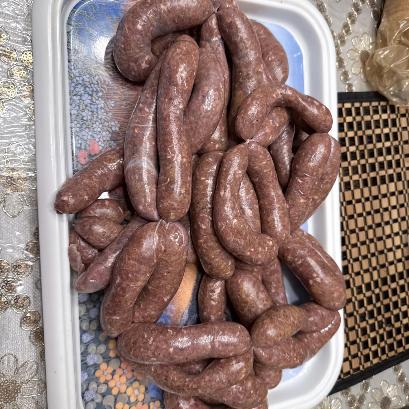 MeAO Sausage Filler Stuffer Home Made Machine - Stainless Steel Vertical Sausage Maker with Suction Base and Manual Crank for Household Use or Commercial - Capacity 2.5 LBS customer photo 1
