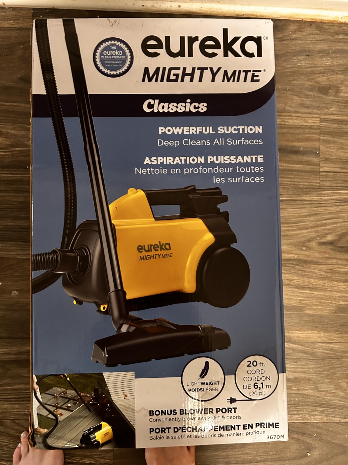 Eureka 3670M Canister Cleaner, Lightweight Powerful Vacuum for Carpets and Hard Floors, w/ 5bags, Yellow customer photo 2