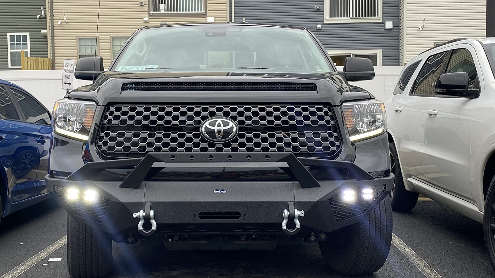 Hooke Road Tundra Front Bumper Steel Winch Bumper for Toyota Tundra 2014 2015 2016 2017 2018 2019 2020 2021 customer photo 1