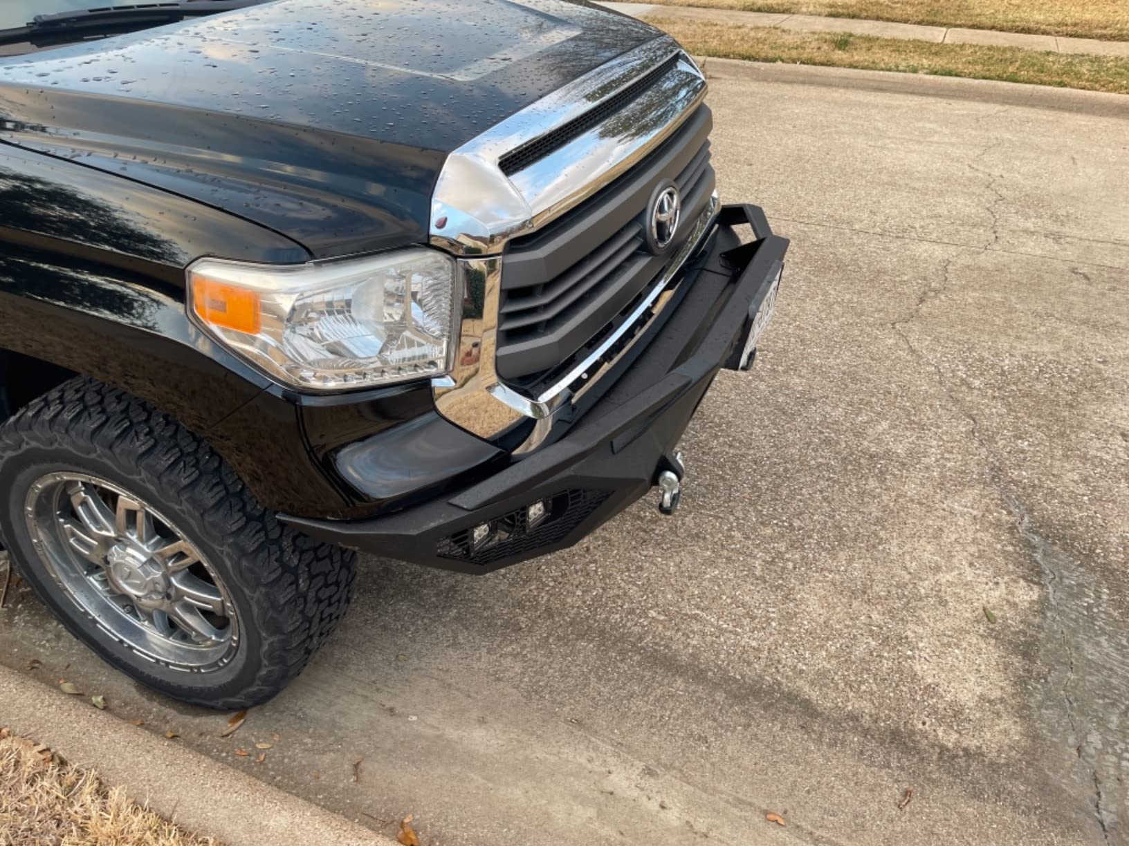 Hooke Road Tundra Front Bumper Steel Winch Bumper for Toyota Tundra 2014 2015 2016 2017 2018 2019 2020 2021 customer photo 2