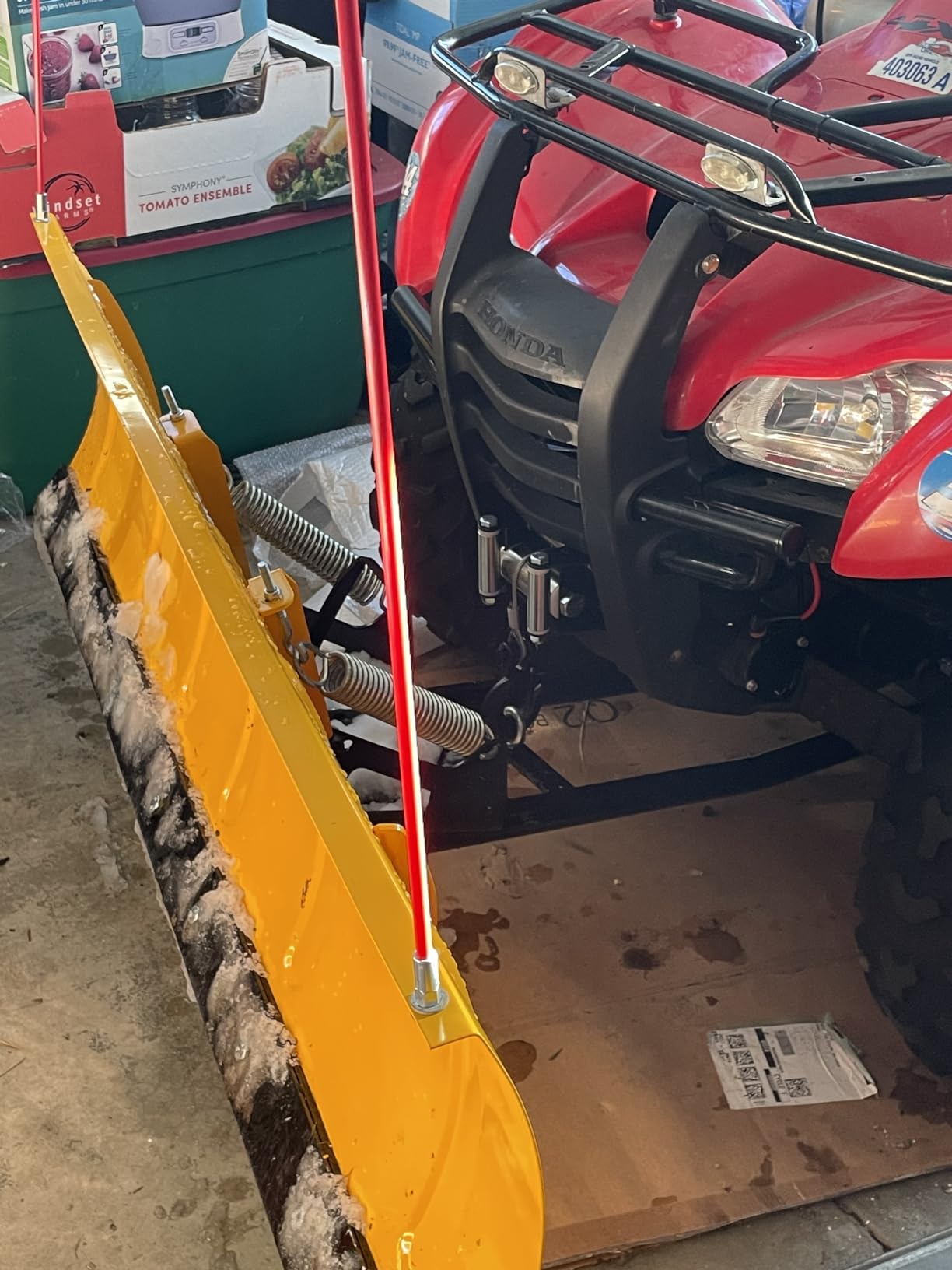Massimo 60-Inch Universal ATV/UTV Snow Plow Kit - Steel Blade with Push Frame and Mount Plate, 5-Position Angle Adjustment customer photo 2