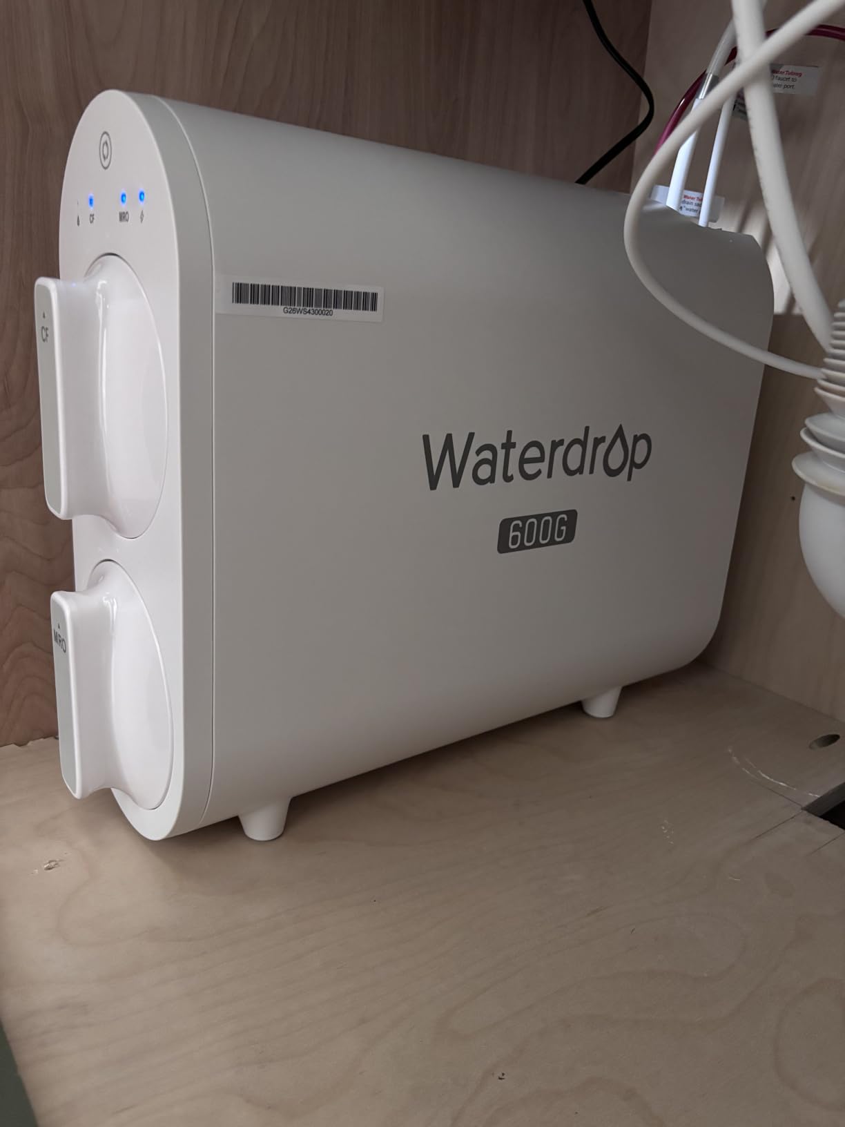 Waterdrop G2P600 Under-Sink RO System, 600 GPD Tankless RO Water Filtration | 7 Stage RO Water Filtration, NSF/ANSI 372 Certified, 2:1 Pure to Drain, TDS Reduction, Under-Sink Reverse Osmosis System customer photo 2