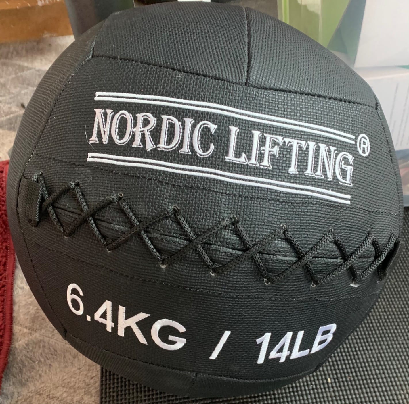 Nordic Lifting Wall Ball for Gym, Cross-Training, & Fitness Race | Strength Training Medicine Ball for Fitness Racing, Competition Prep, Endurance Workouts, Squat Throws & Wall Ball Shots customer photo 2