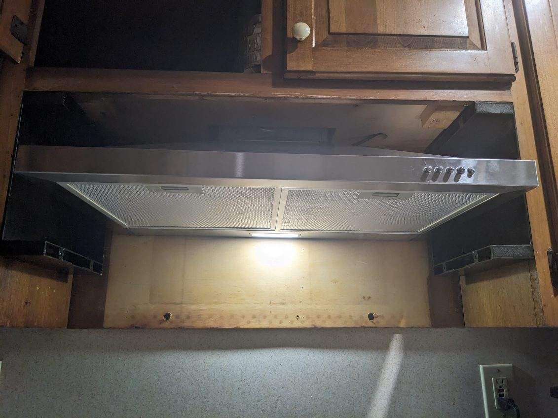 Wall Mount Range Hood 30 inch with Ducted/Ductless Convertible Duct, Stainless Steel Chimney-Style Over Stove Vent Hood with LED Light, 3 Speed Exhaust Fan, 450 CFM customer photo 1
